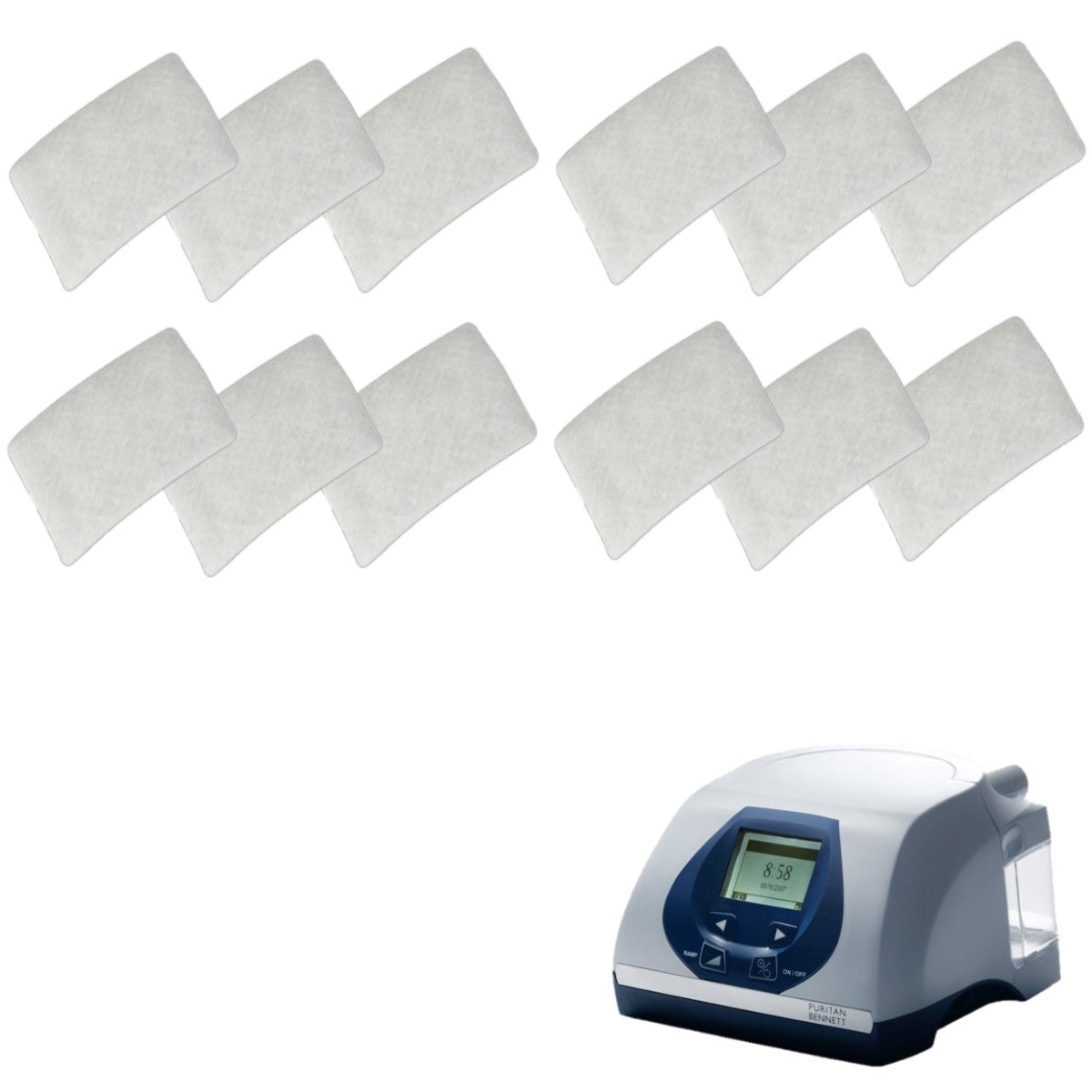 Stock Image of 12 Pack Covidien Nellcor Puritan Bennett Sandman Ultra Fine Filters