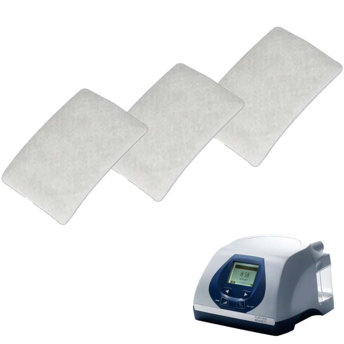 Stock Image of 3 Pack Covidien Nellcor Puritan Bennett Sandman Ultra Fine Filters