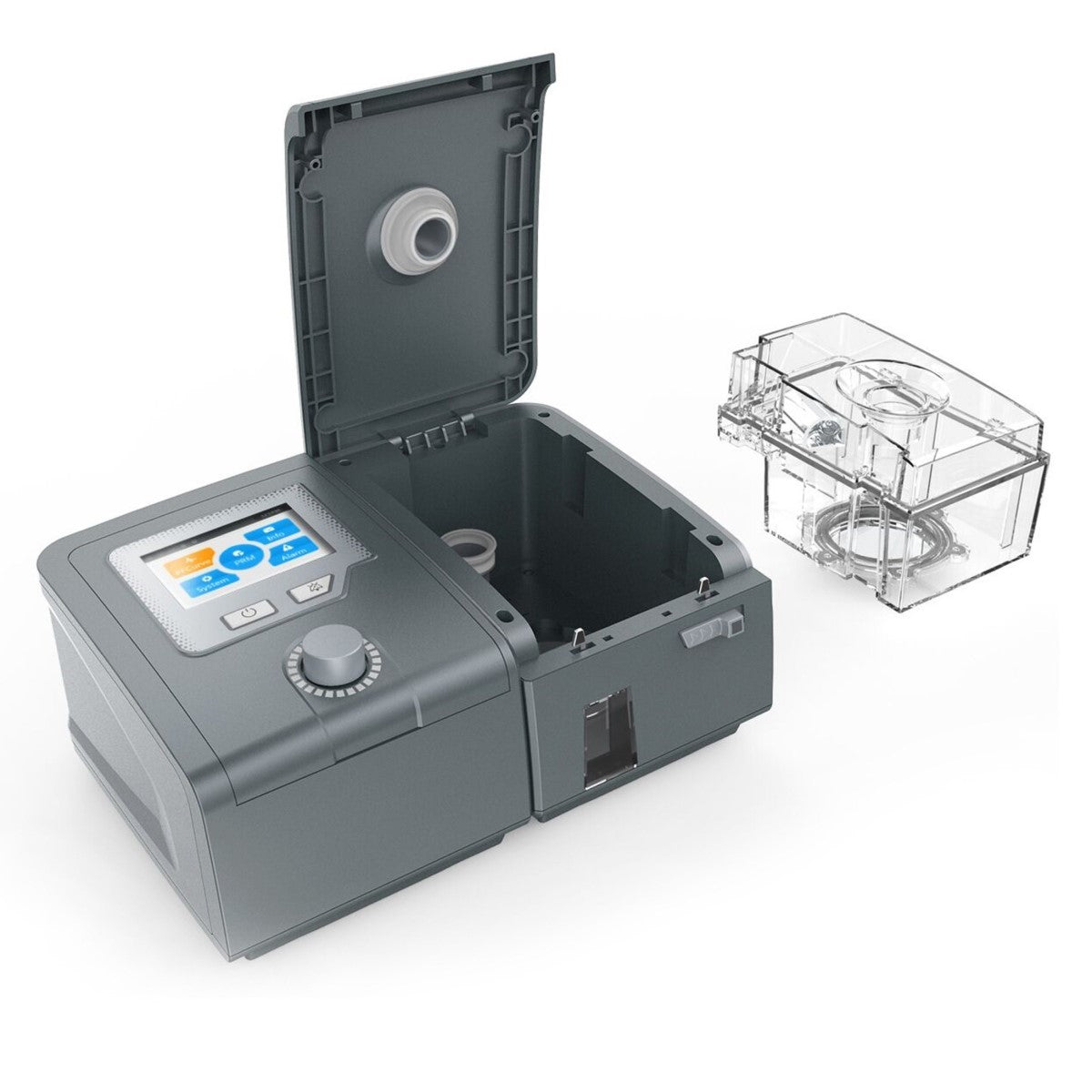 Stock photo of BYOND Medical ResPlus Auto CPAP Machine with water chamber