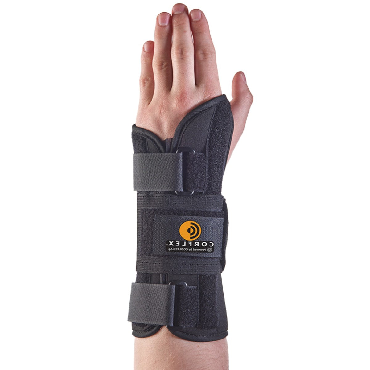 Stock photo of Corflex CoolTex AG 9 Inch Wrist Splint on Left Hand