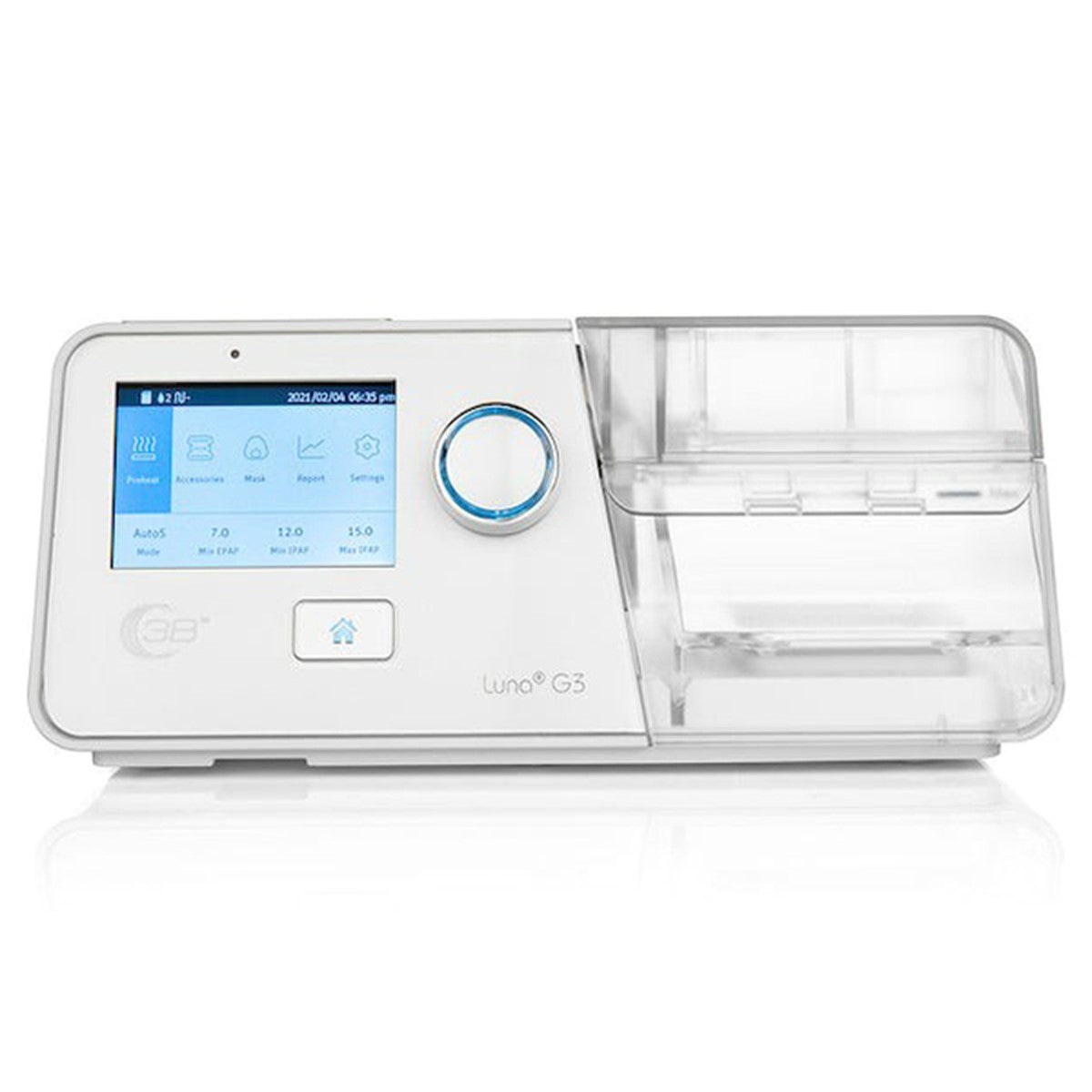Stock photo of React Health Luna G3 BPAP 25A Machine With Heated Humidifier