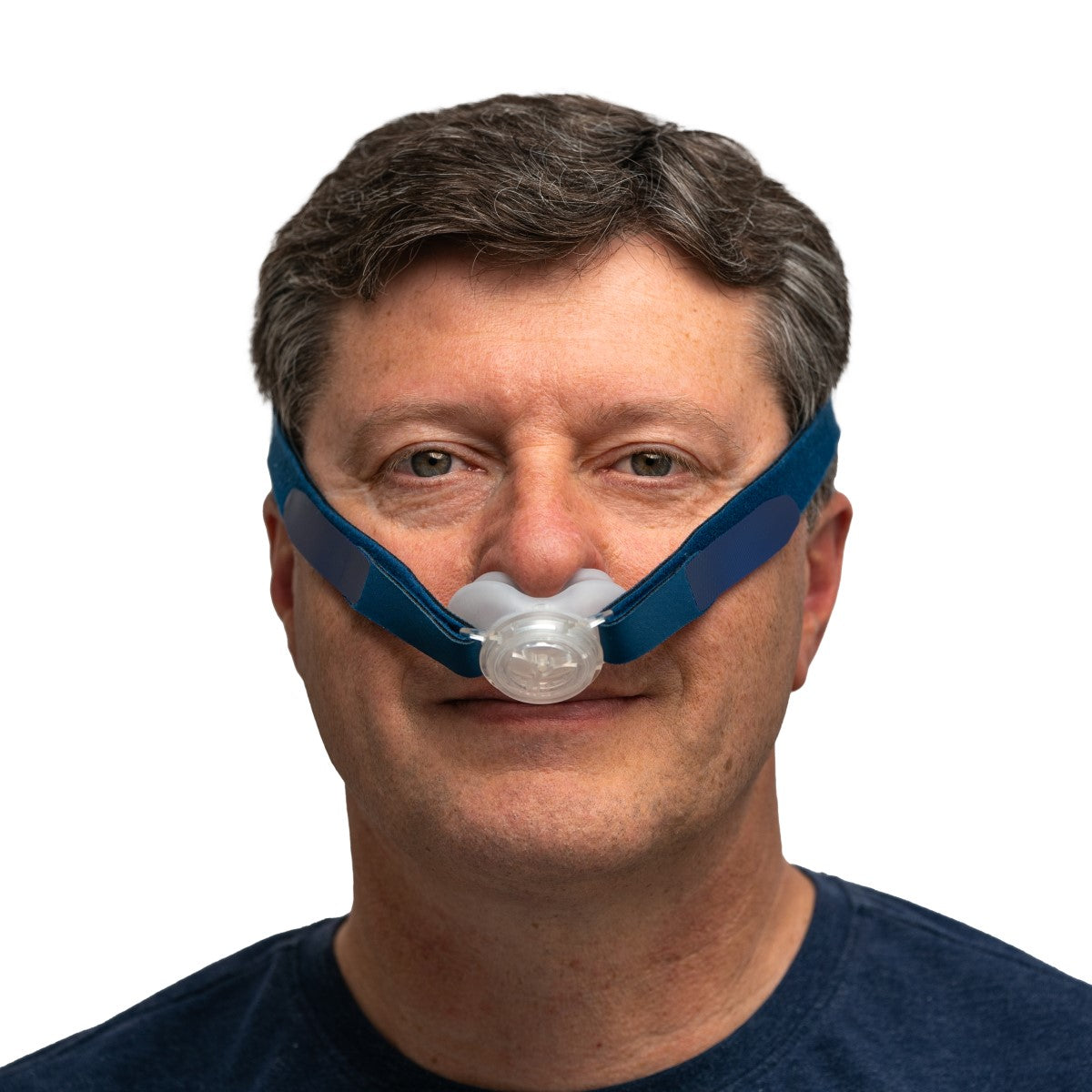 Photo of man wearing Optipillows EPAP mask