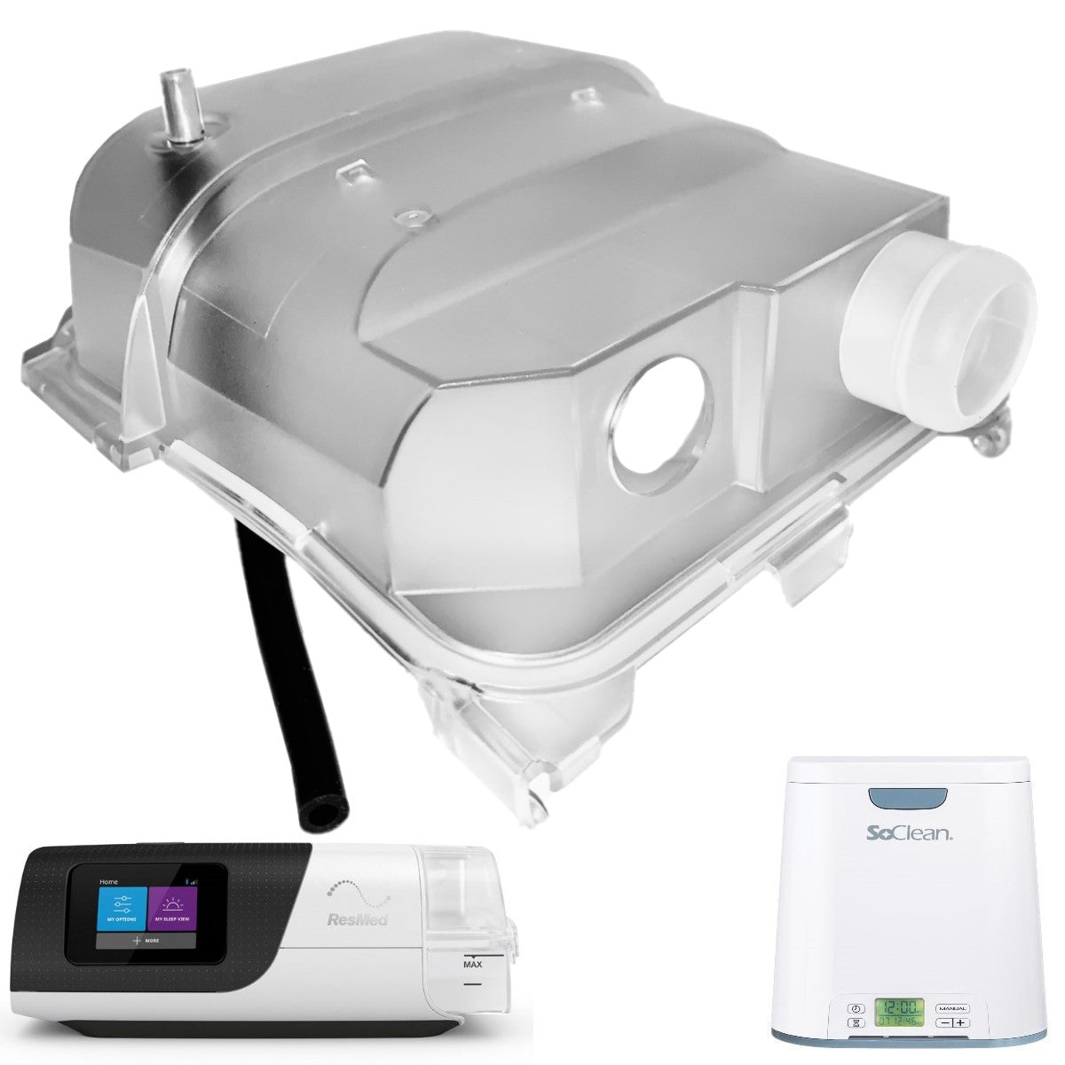 Stock Image of SoClean 2 Compatible Hose Adapter for ResMed's AirSense 11 Series CPAP Machines