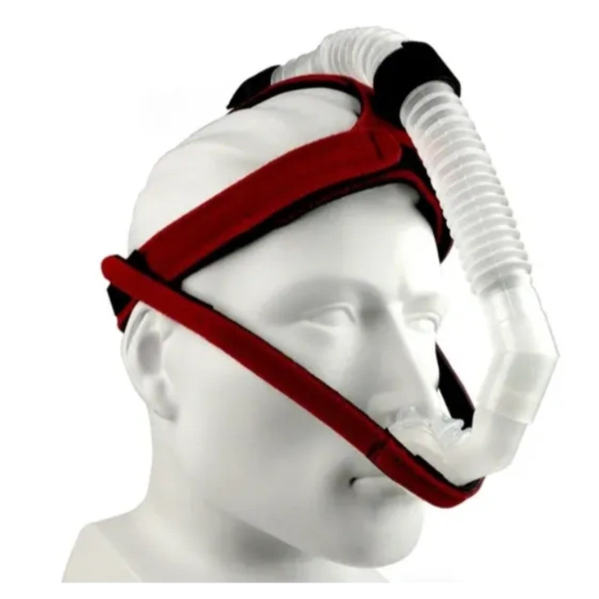 Stock Image of Adam Circuit CPAP Mask System on Mannequin Head