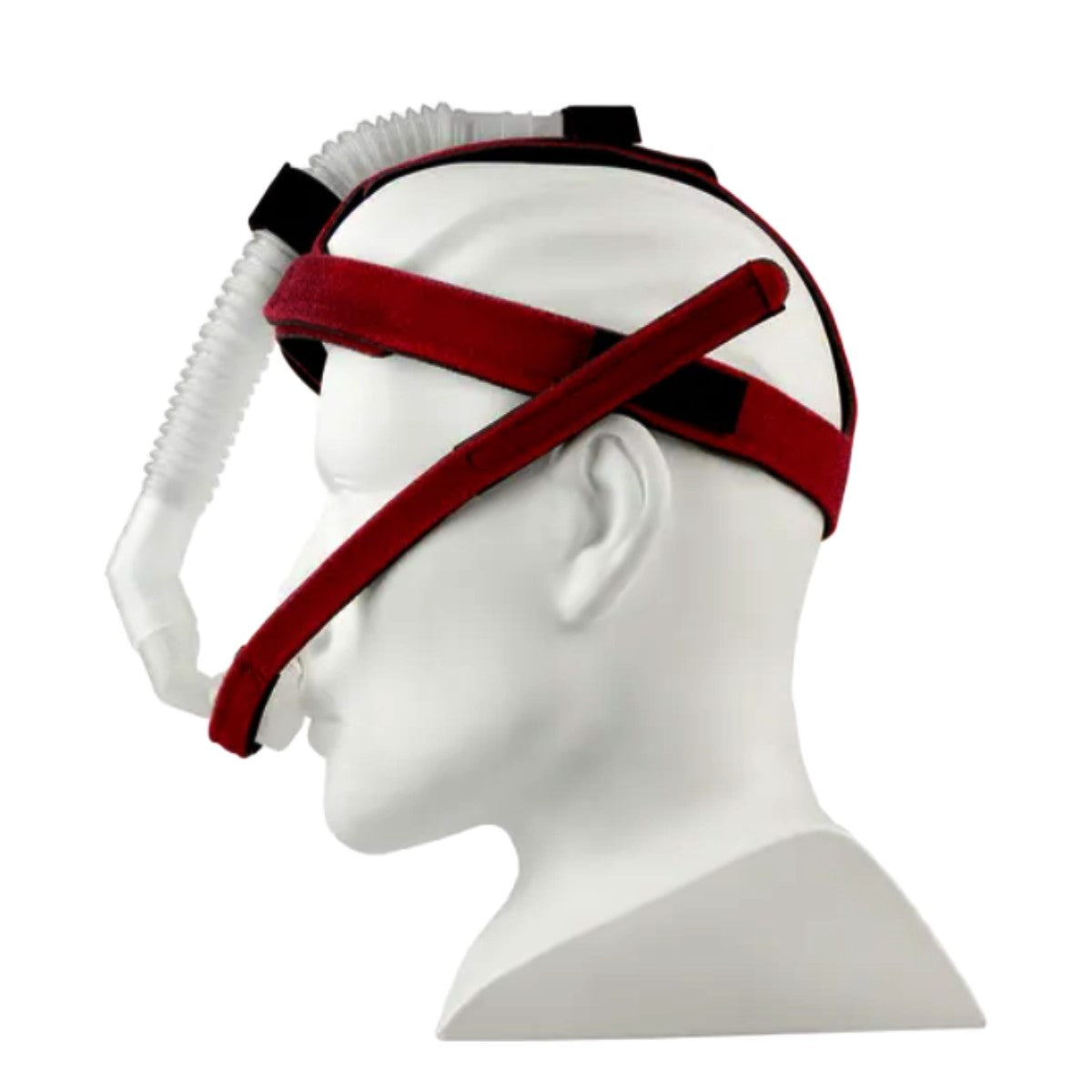 Side View of Adam Circuit CPAP Mask System W/ Headgear