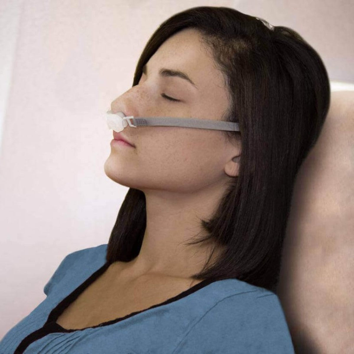 Side View of AirAvant's Bongo Rx on Sleeping Woman