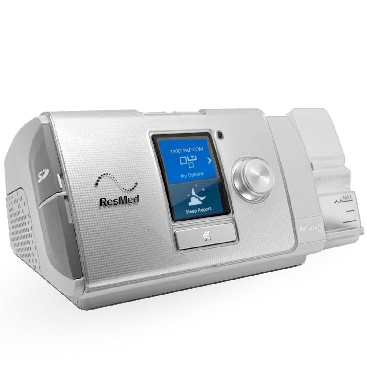 Stock Image of ResMed AirCurve 10 ASV Bi-Level CPAP Machine W/ Integrated Humidifier