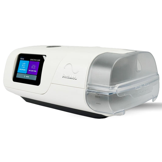 Angled View of ResMed AirCurve 11 ASV CPAP Machine