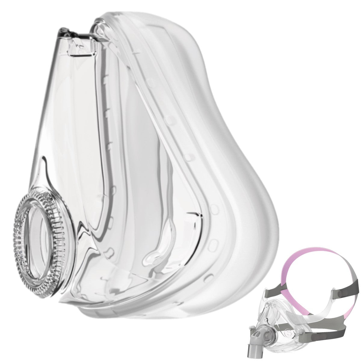 Angled Stock Image of Replacement Full Face Cushion for ResMed AirFit F10 Full Face CPAP Mask