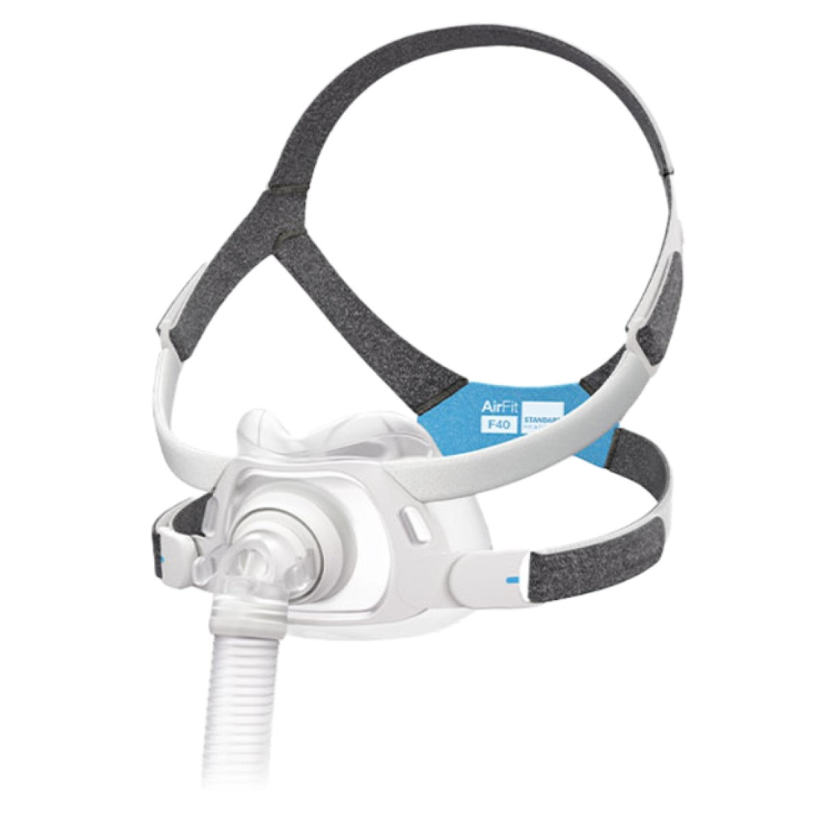 Stock Angled Image of ResMed AirFit  F40 Full Face CPAP Mask W/ Headgear