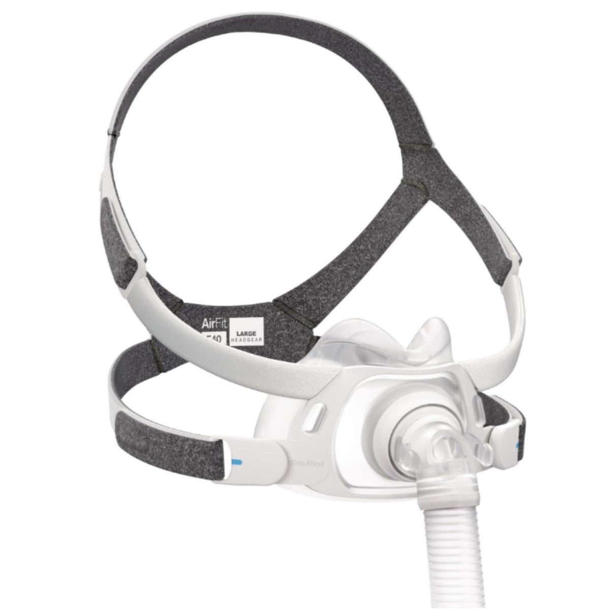 Stock Angled Image of ResMed AirFit F40 Full Face CPAP Mask W/ Large Headgear