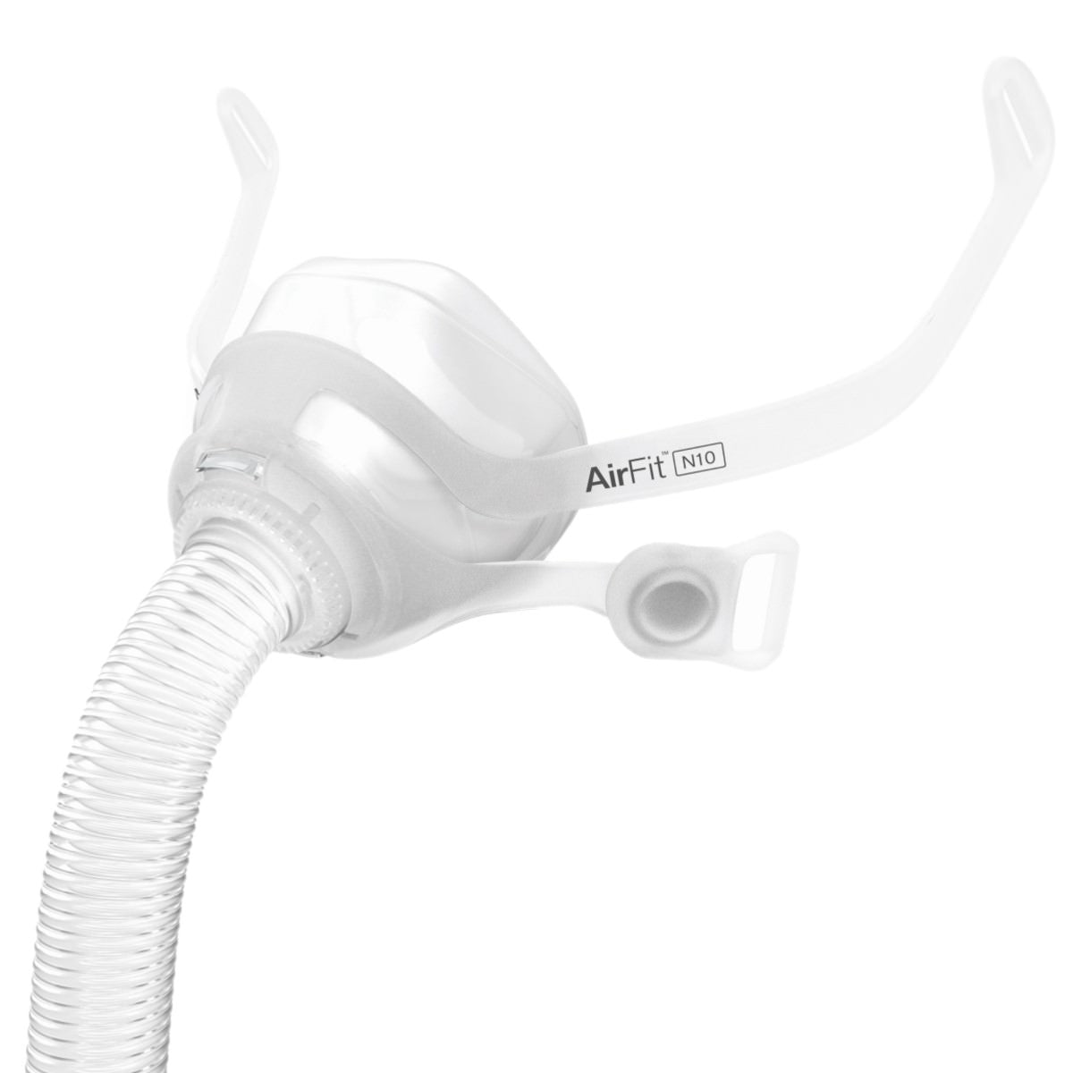 Stock photo of ResMed AirFit N10 nasal CPAP mask kit without headgear