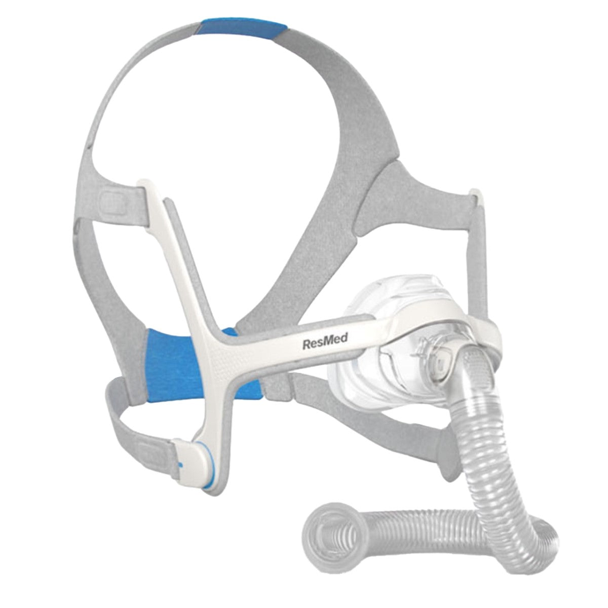 Stock photo of ResMed AirFit N20 nasal CPAP mask with headgear