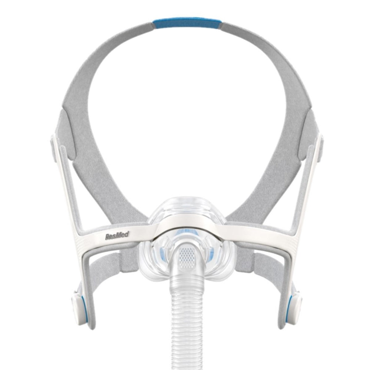 Stock photo of ResMed AirFit N20 nasal CPAP mask with headgear