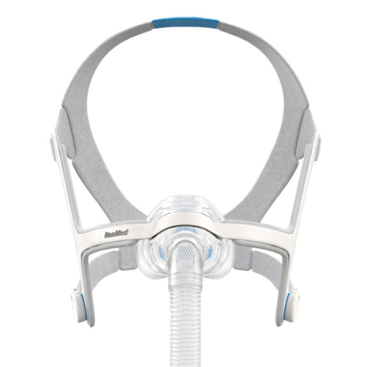 Stock photo of ResMed AirFit N20 nasal CPAP mask with headgear