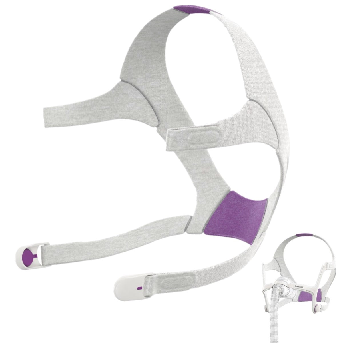 Stock Image of Left Facing ResMed AirFit N20 For Her Headgear