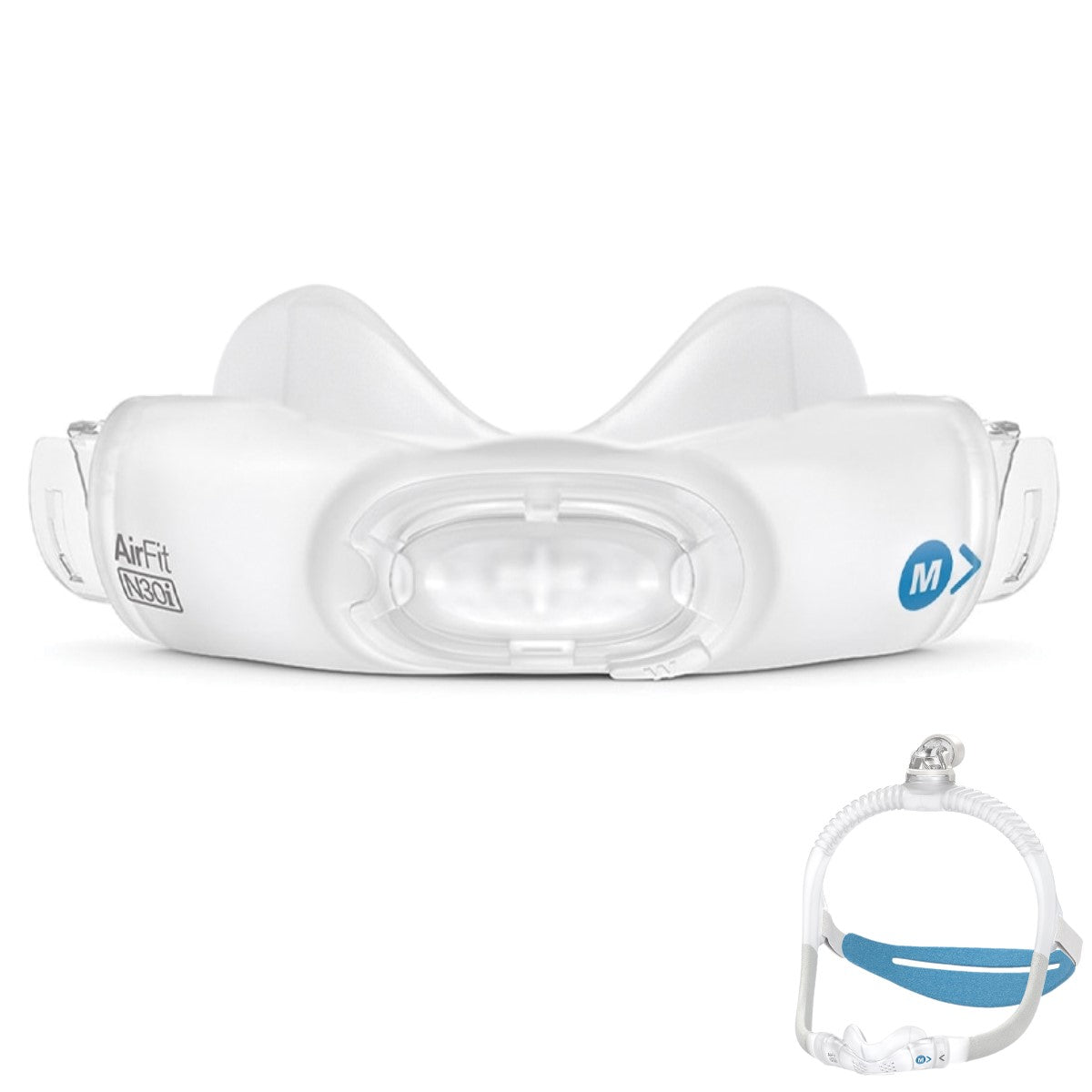 Stock photo of ResMed AirFit N30i nasal CPAP mask cushion