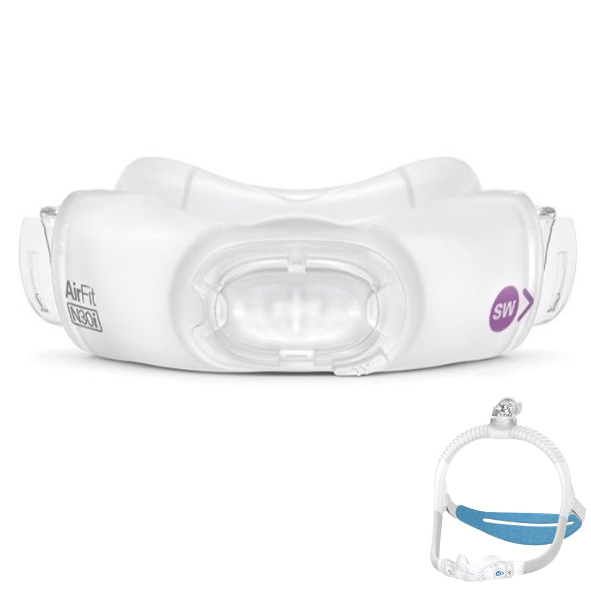 Stock photo of ResMed AirFit N30i nasal CPAP mask replacement cushion