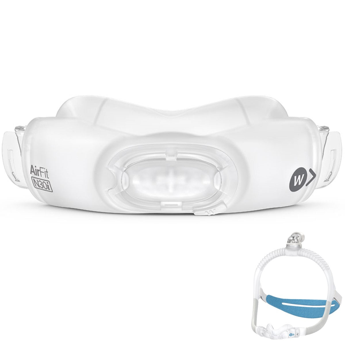 Stock photo of ResMed AirFit N30i nasal CPAP mask replacement cushion