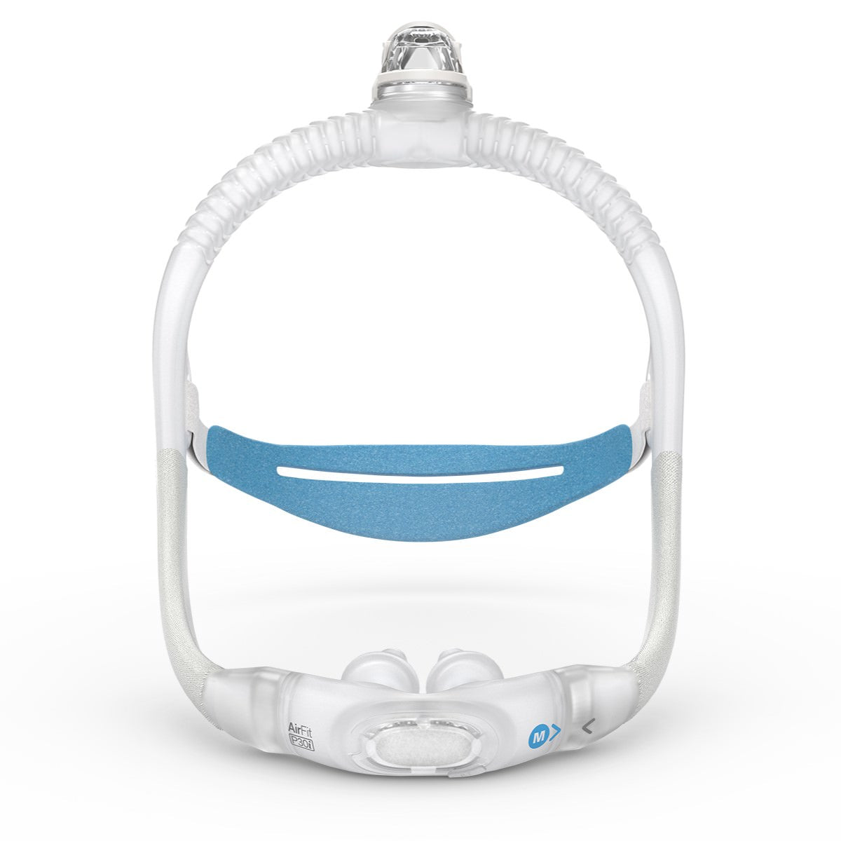 Stock Image of ResMed AirFit P30i Nasal Pillow CPAP Mask W/ Headgear - Size Medium