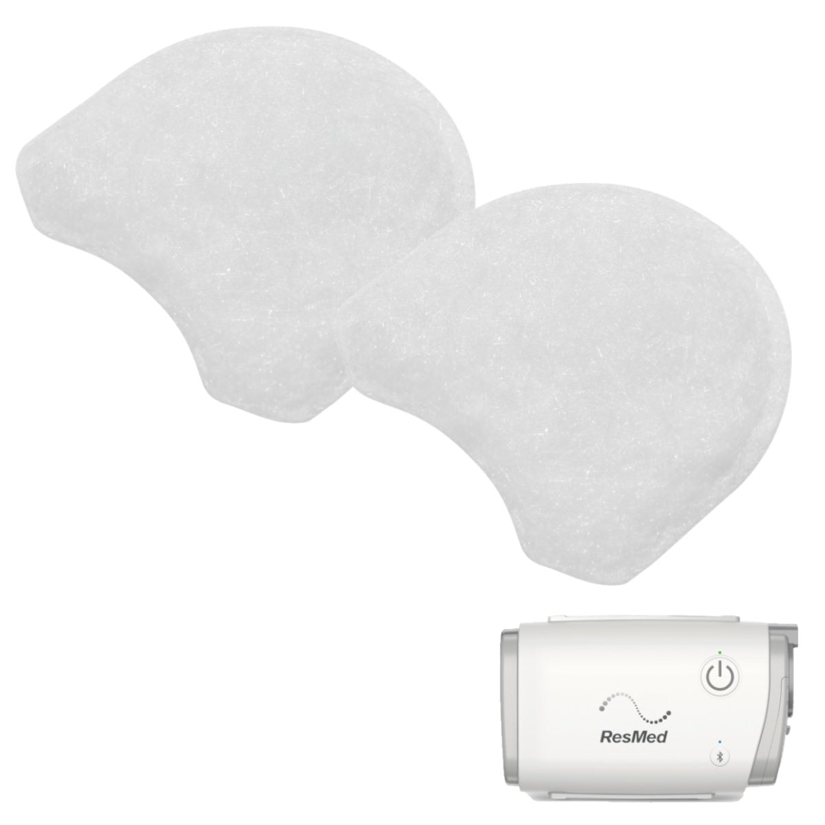 Stock photo of ResMed AirMini Travel CPAP Machine Disposable Fine Filters 2 Pack