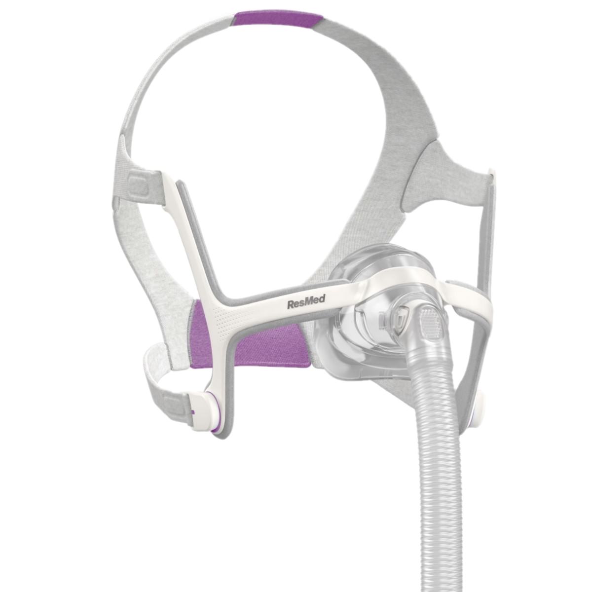 Stock photo of ResMed AirTouch N20 for Her nasal CPAP mask with headgear
