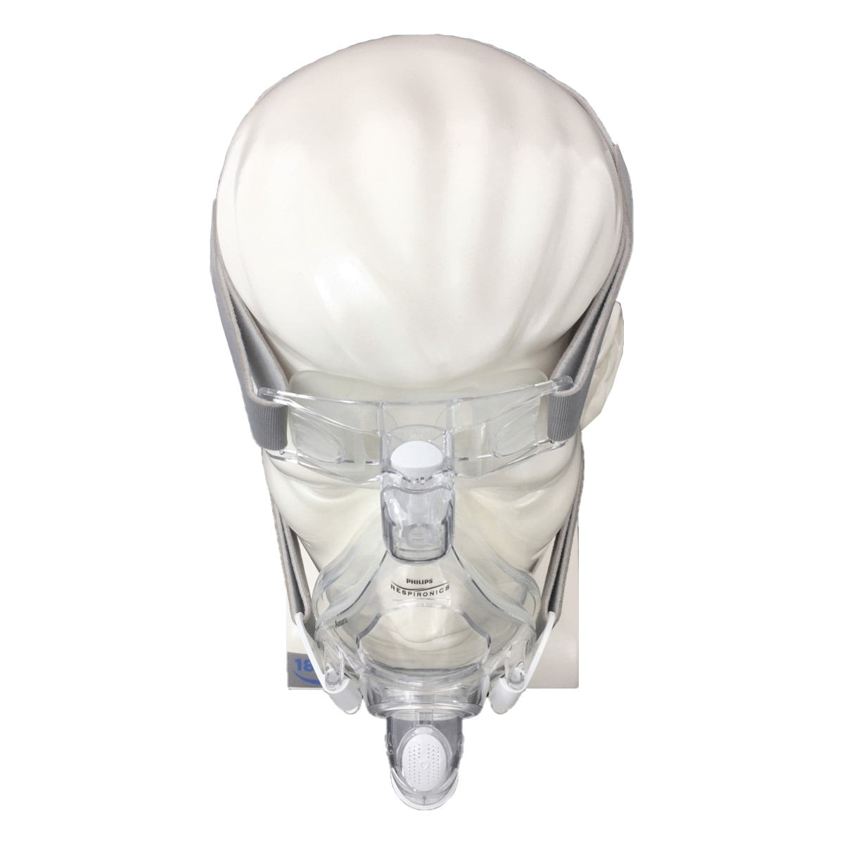 Stock photo of Philips Respironics Amara full face CPAP mask with headgear