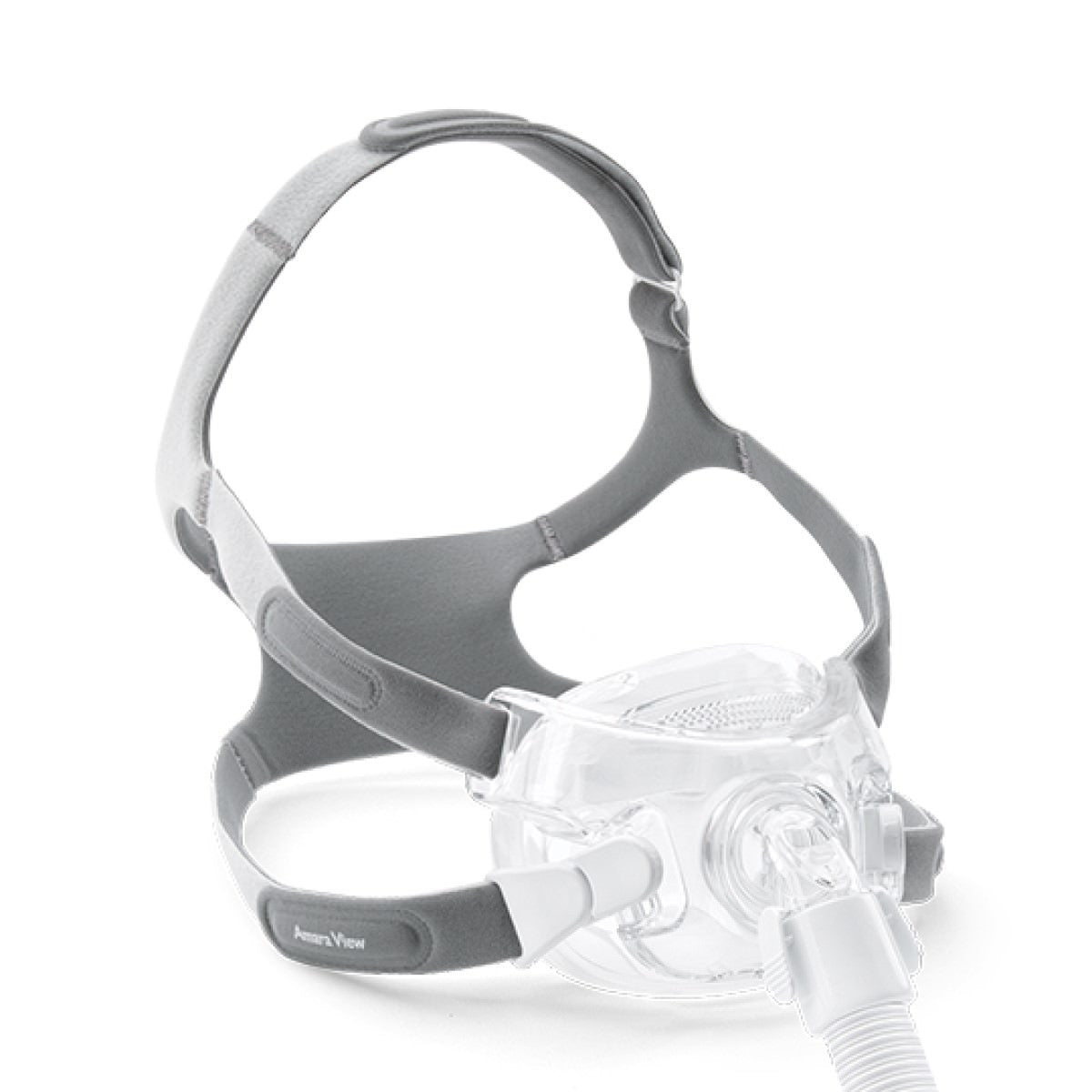 Stock photo of Philips Respironics Amara View full face CPAP mask with headgear