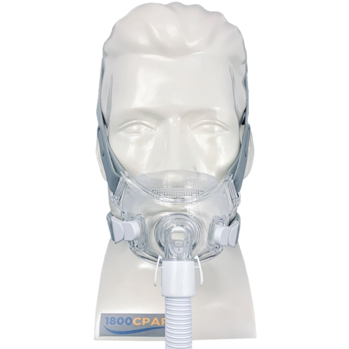 Stock photo of Philips Respironics Amara View full face CPAP mask with headgear
