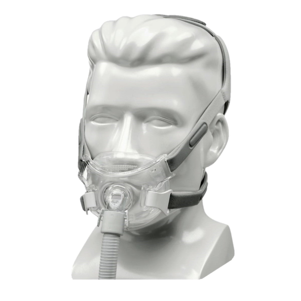 Stock photo of Philips Respironics Amara View full face CPAP mask with headgear
