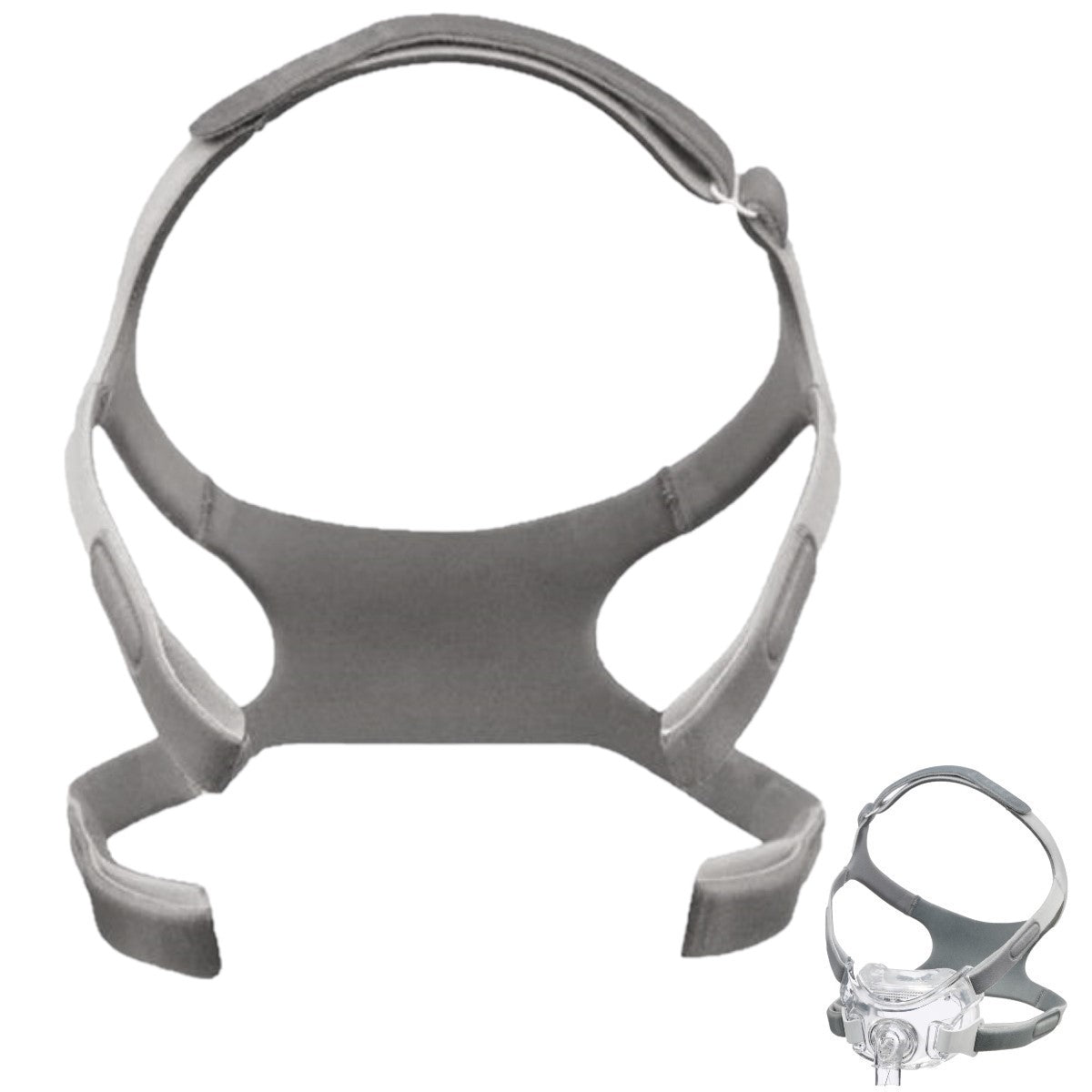 Stock photo of Philips Respironics Amara View full face CPAP mask replacement headgear