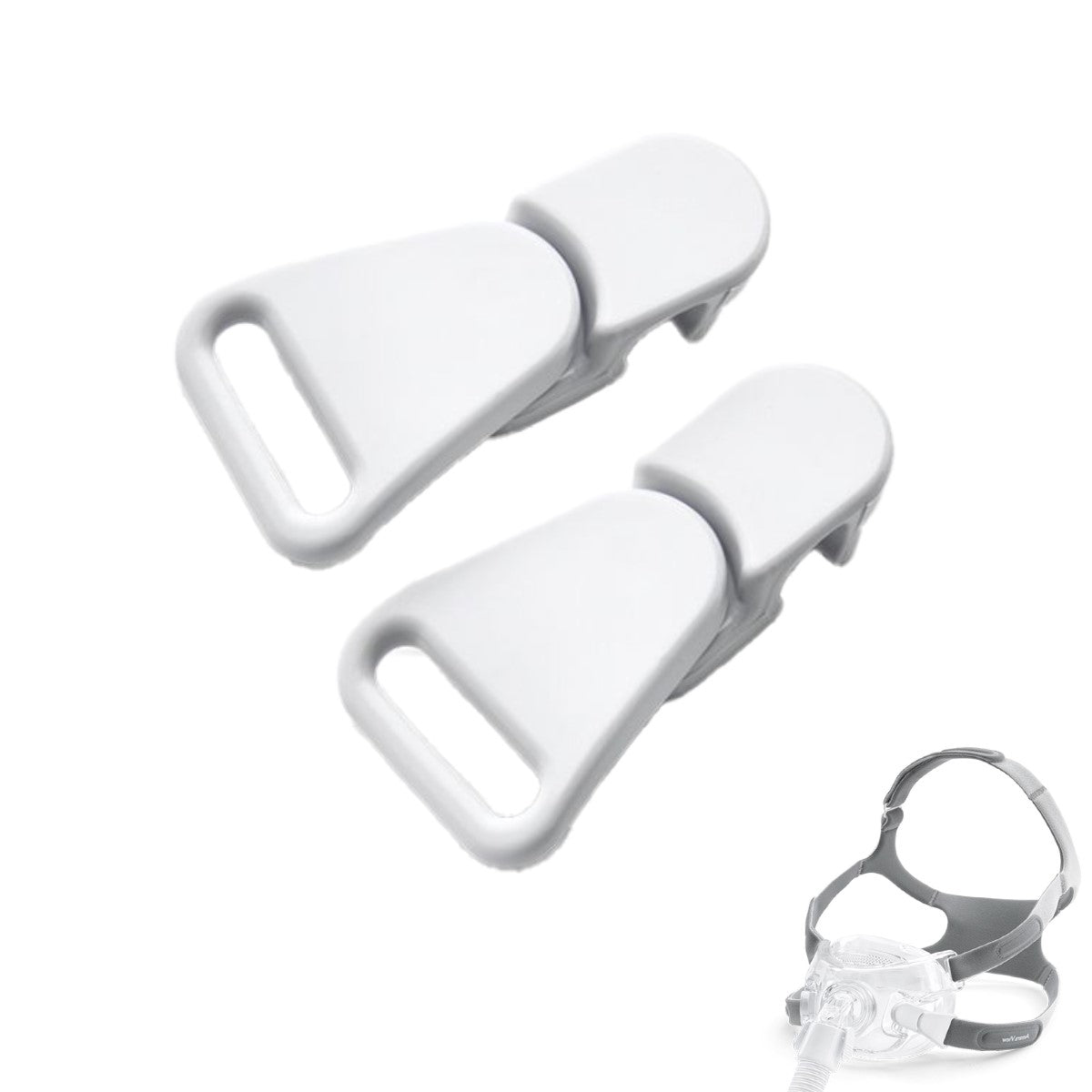 Stock photo of Philips Respironics Amara View full face CPAP mask magnetic mask clips