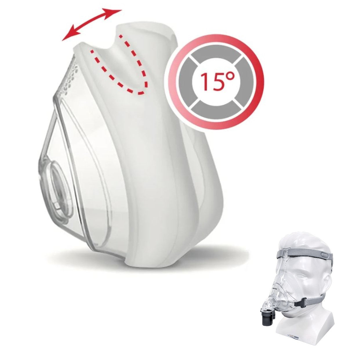 Stock photo of Yuwell AmeriFlex Comfort full face CPAP mask cushion