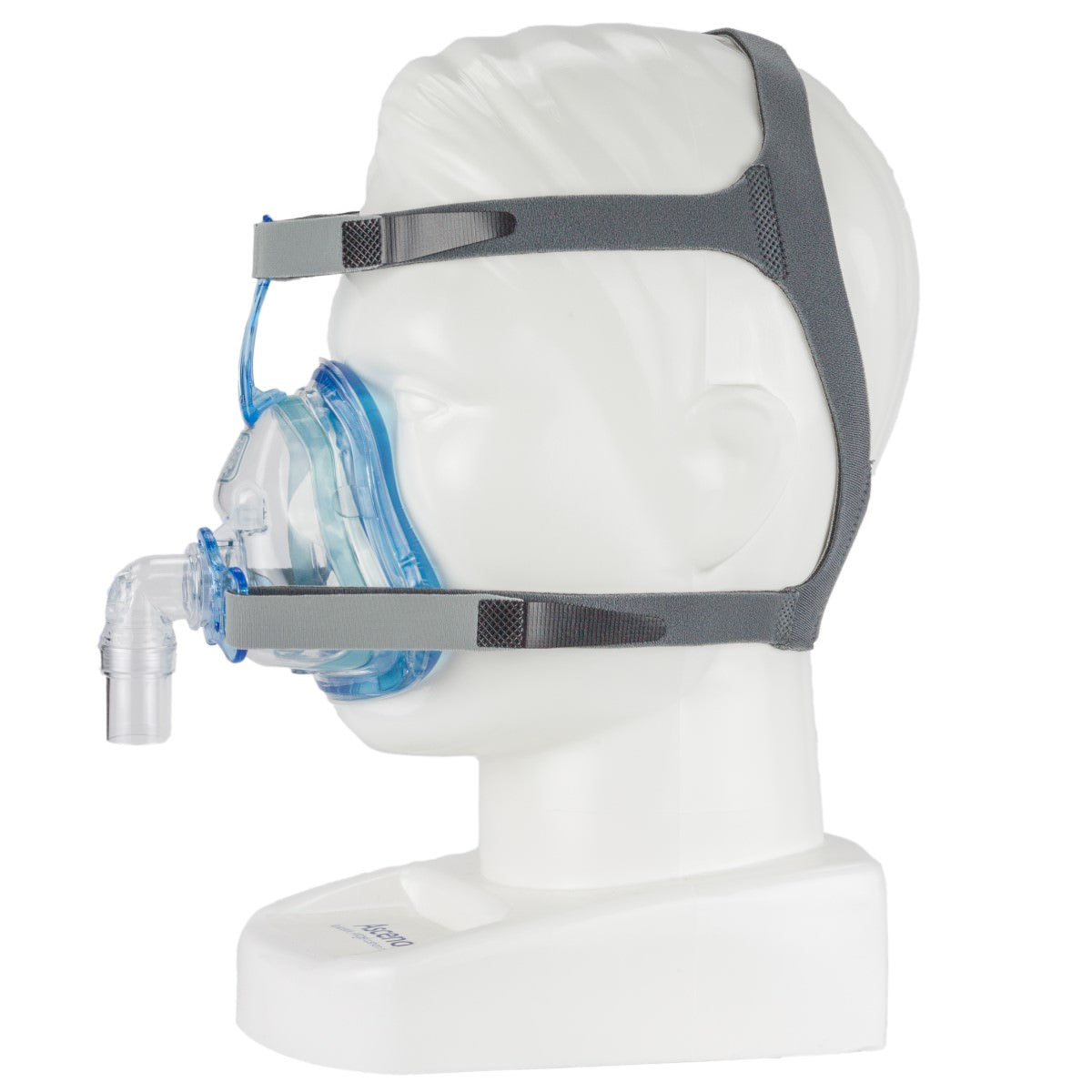 Stock photo of SleepNet Ascend full face CPAP mask with headgear