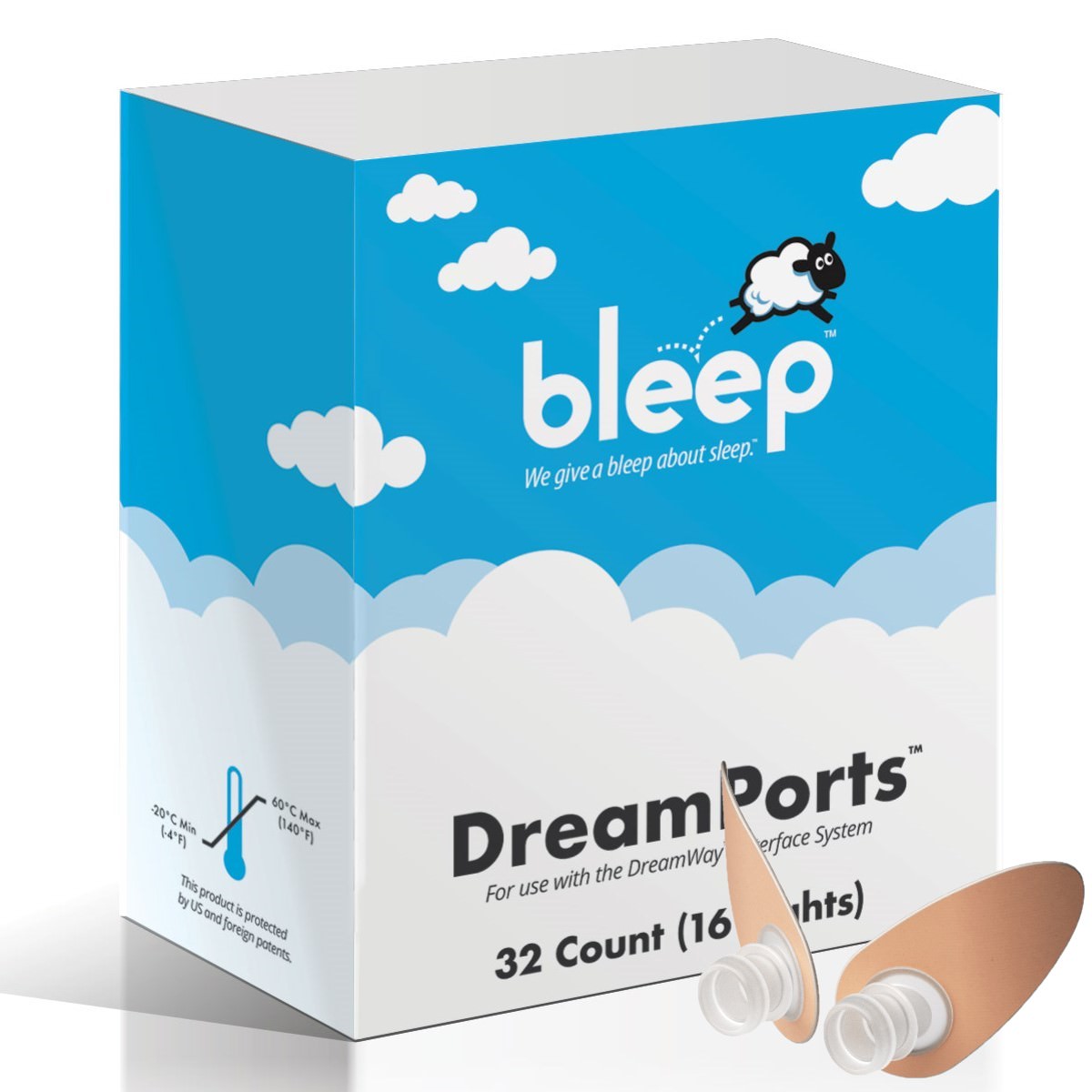 Stock photo of Bleep DreamPort Adhesive Patches Box of 32