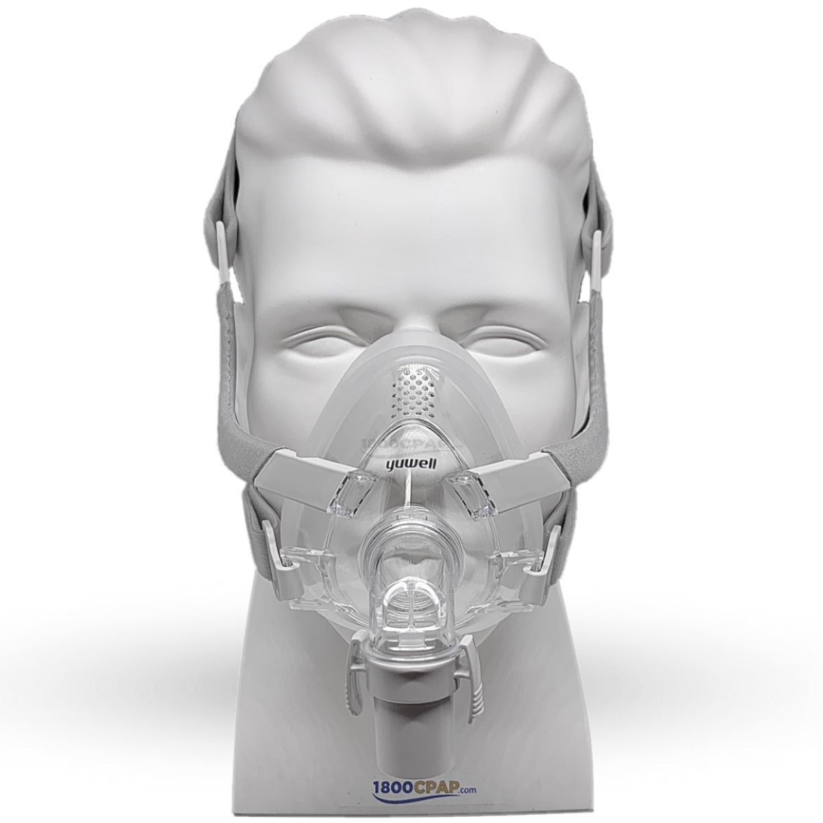 Stock photo of Yuwell BreathWear full face CPAP mask with headgear