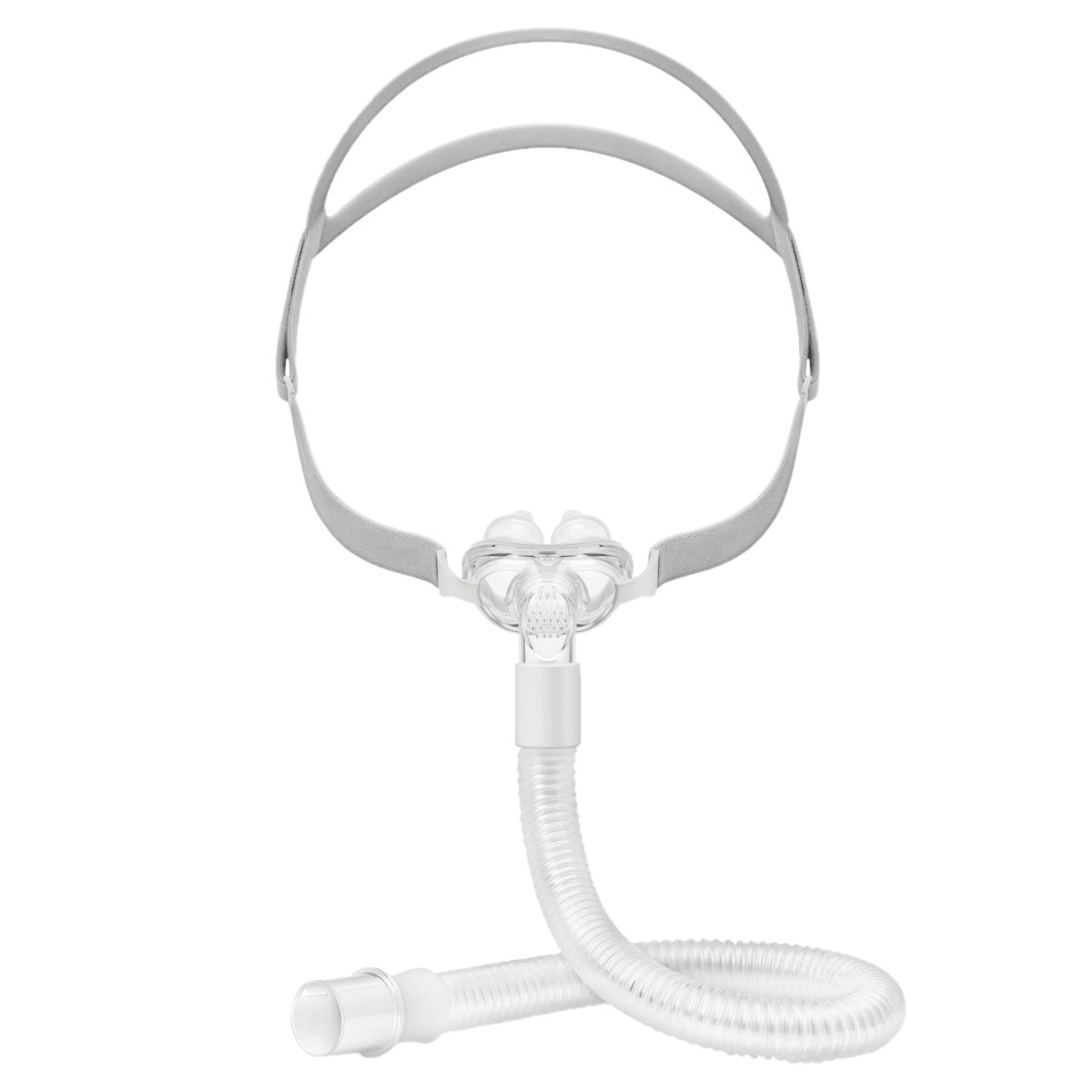 Stock photo of Yuwell BreathWear nasal pillow CPAP mask with headgear