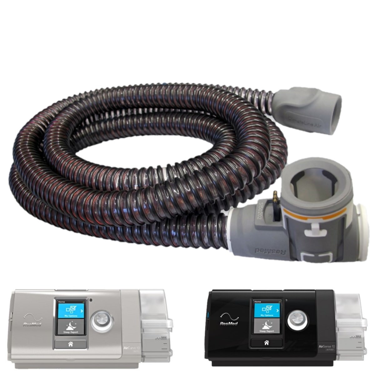 Stock photo of ResMed AirSense ClimateLineAir Heated CPAP Machine Hose Tubing