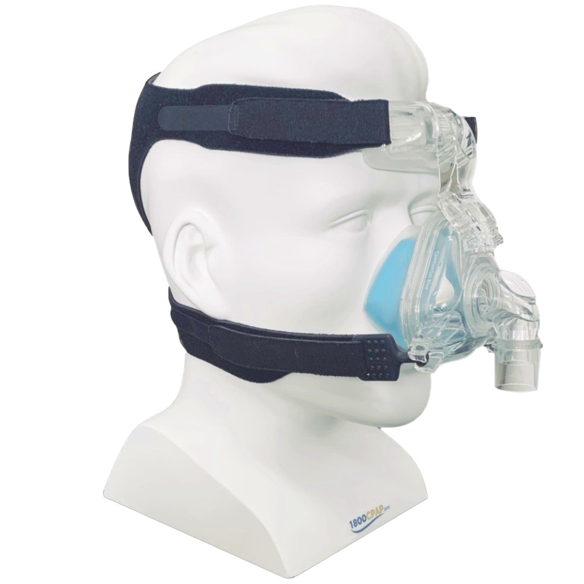 Angled View of Philips Respironics ComfortGel Nasal CPAP Mask W/ Headgear