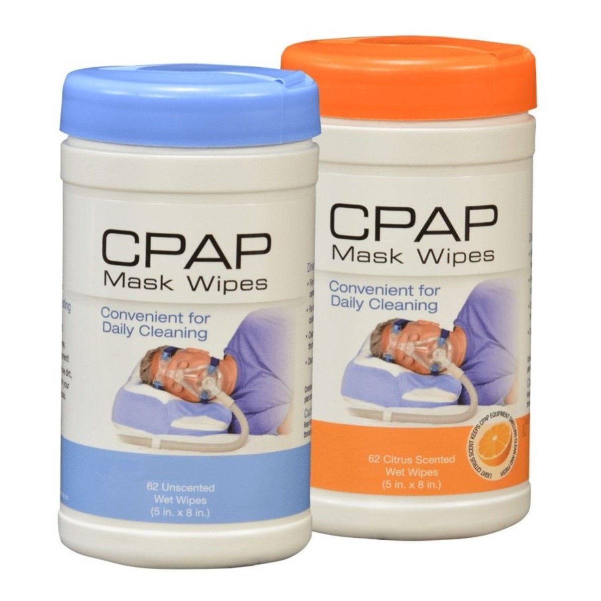Contour CPAP Mask Wipes -Unscented & Citrus Scented