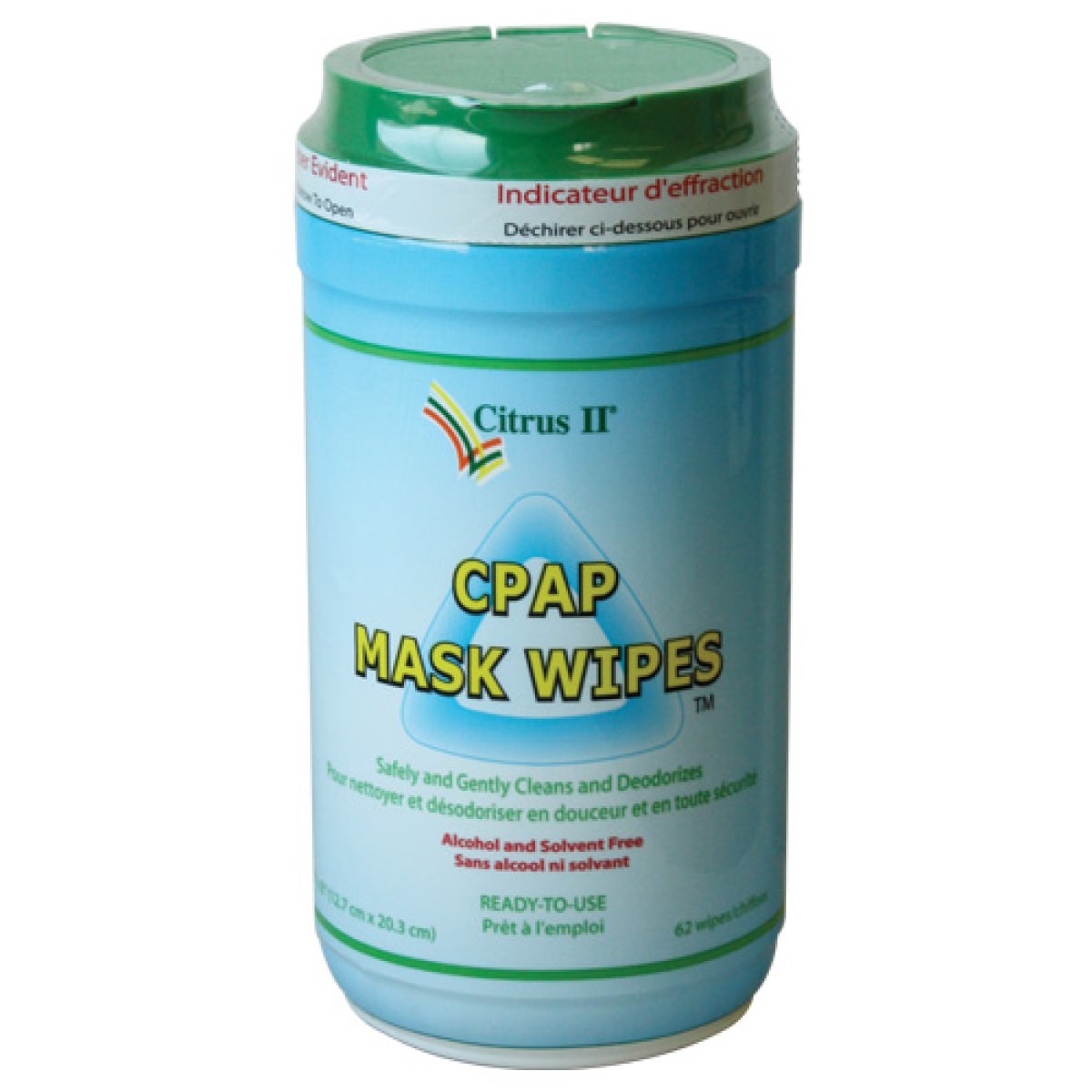 Stock Image of Citrus II's CPAP Mask Wipes