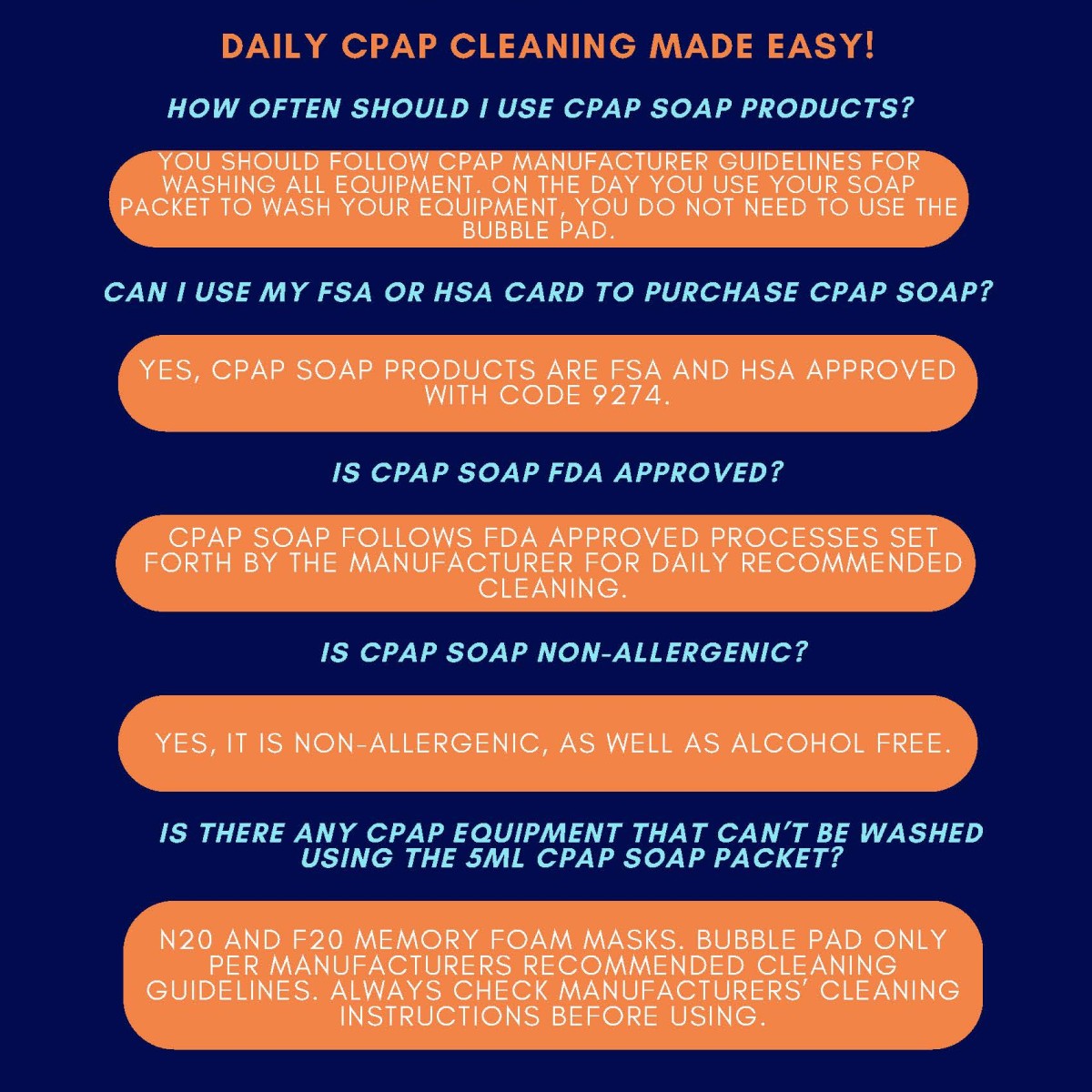 Infograph CPAP Soap Cleaning Kit - 90 Day Supply