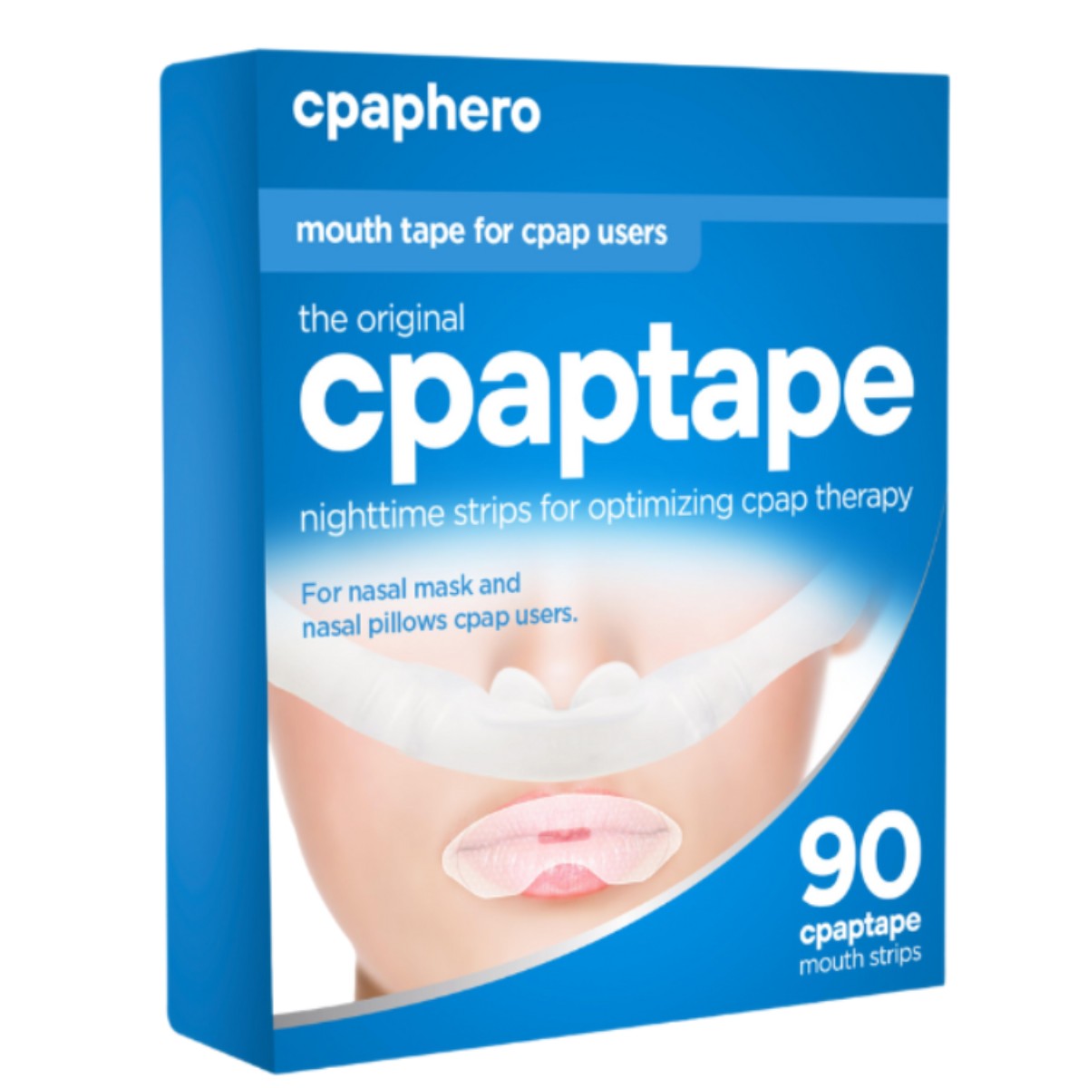 Stock photo of cpaphero CPAPTape Mouth Tape For CPAP 90 Day Supply