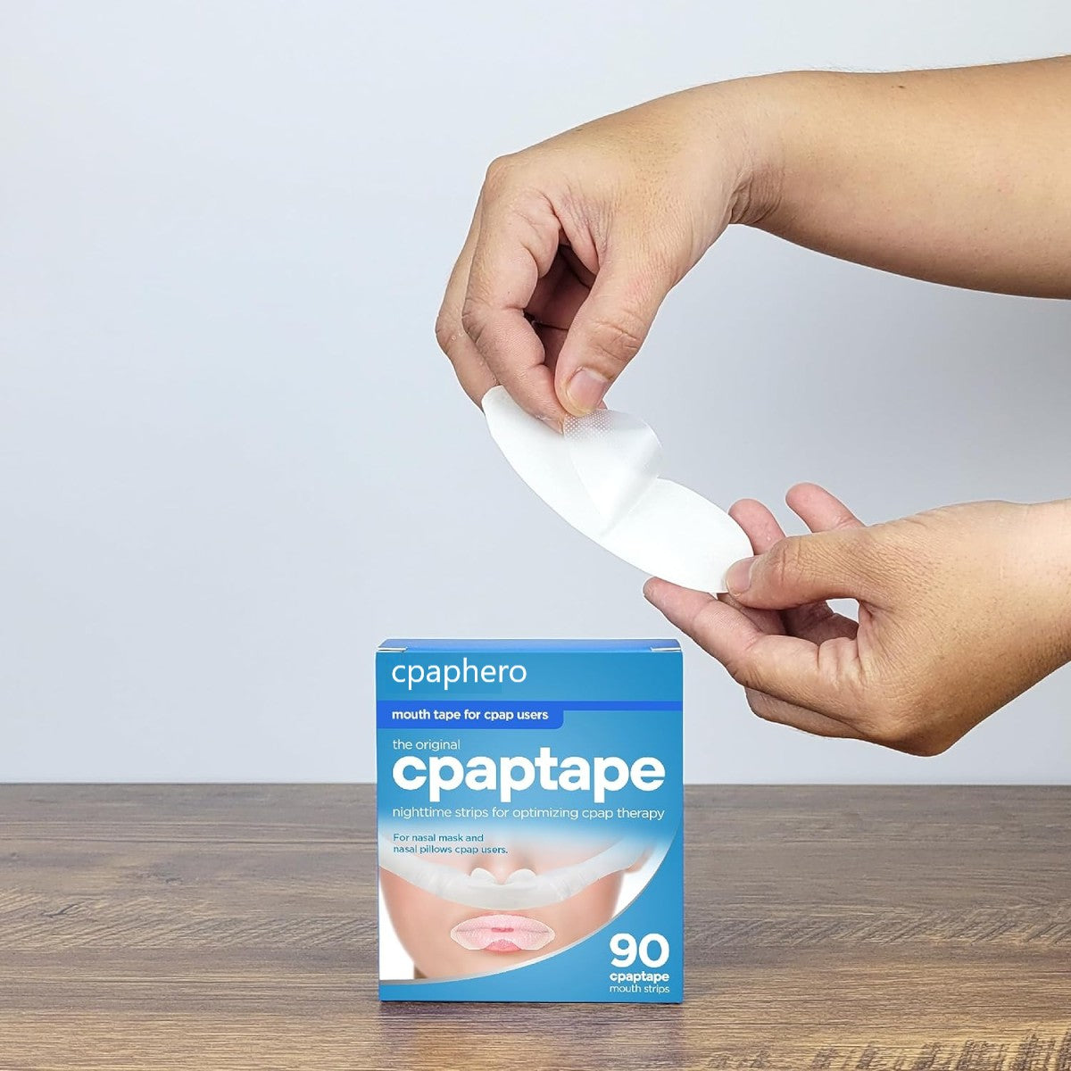Stock Image of CPAPTape Mouth Tape for CPAP by cpaphero