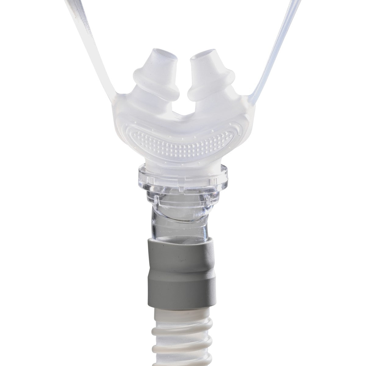 Stock photo of REMSleep DeltaWave nasal pillow CPAP mask system without headgear