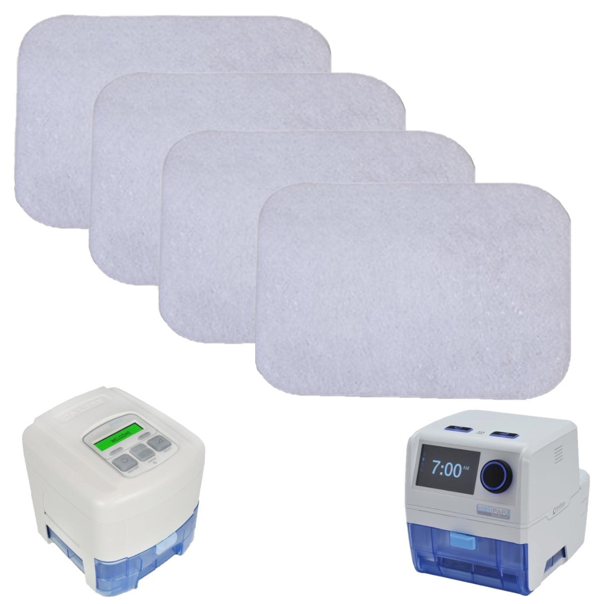 Stock Image of Replacement CPAP Ultrafine Disposable Filters for DeVilbiss IntelliPAP CPAP Machine