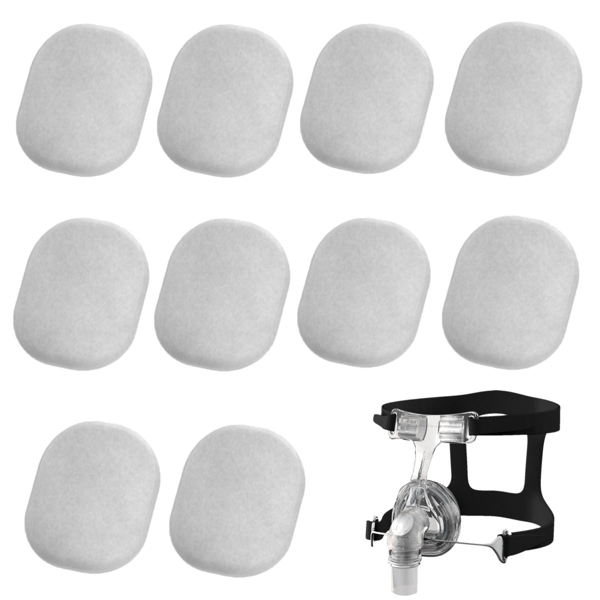 Stock Image of Diffuser Filters for Fisher & Paykel Zest Q Series Nasal CPAP Masks - 10 Pack