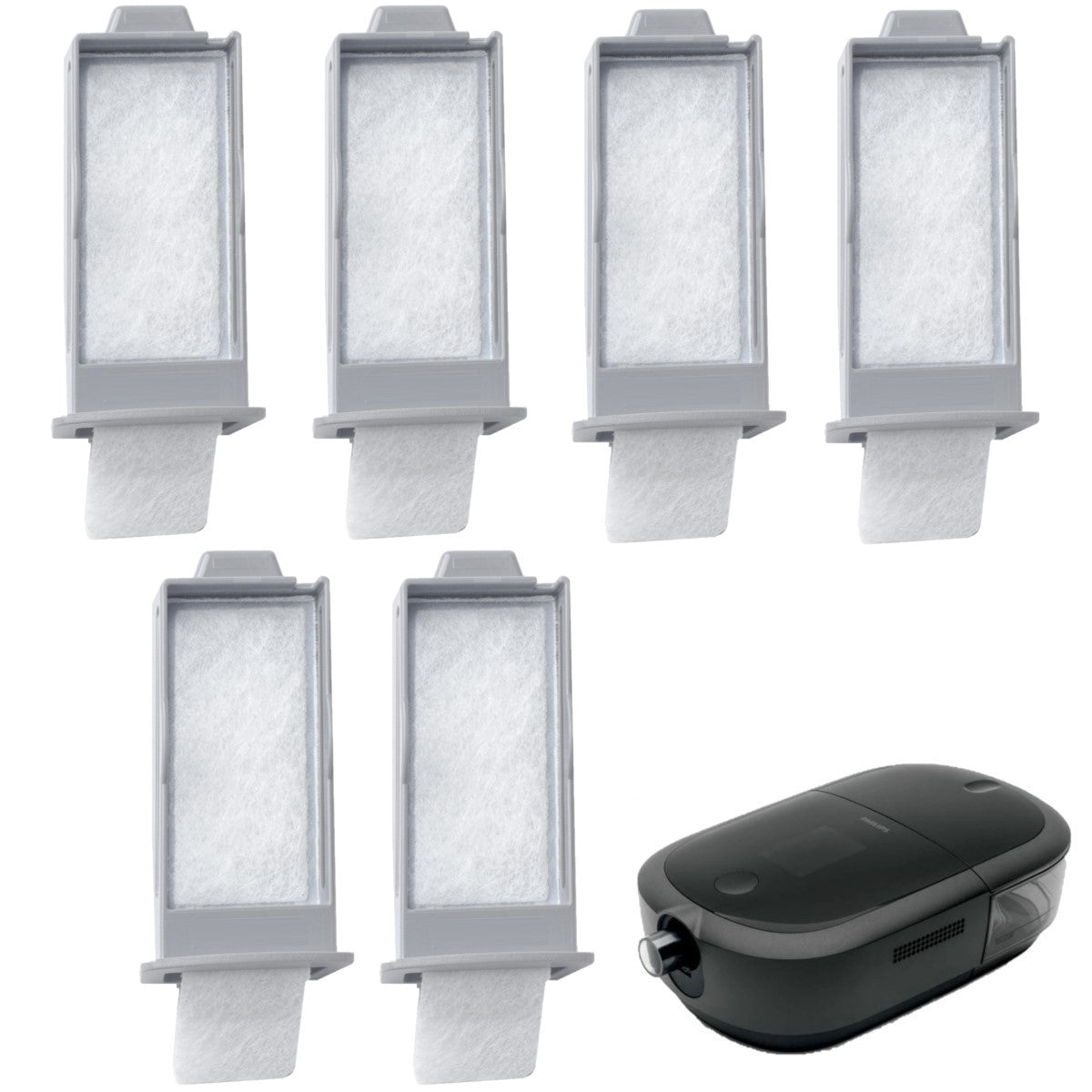 Stock photo of Philips Respironics DreamStation 2 Compatible CPAP Machine Pollen Filters 6 Pack