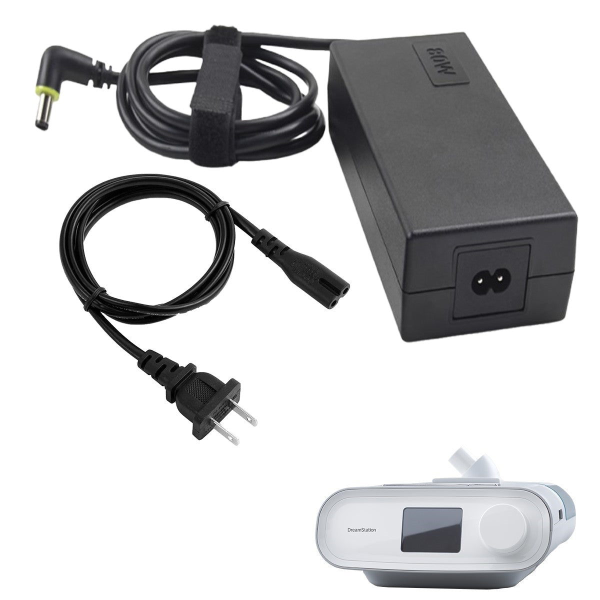 Stock photo of Philips Respironics DreamStation 80 Watt CPAP machine power supply