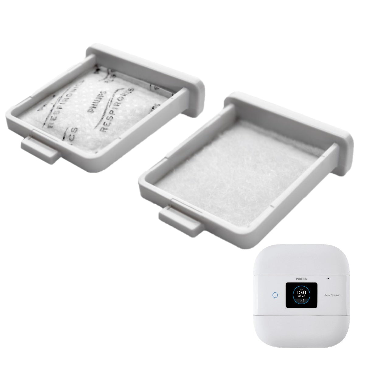 Stock photo of Philips Respironics DreamStation Go Portable CPAP Machine Reusable Foam Filters 2 Pack